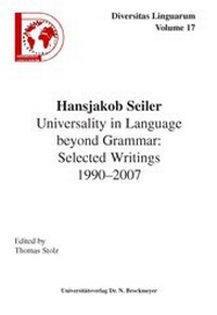 Enlarge image Cover: Universality in Language beyond Grammar - Universitätsverlag Brockmeyer