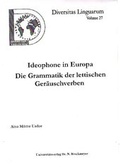 Cover: Ideophone in Europa - Universit&auml;tsverlag Brockmeyer