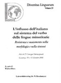 Cover: L'influsso dell'italiano sul sistema del verbo delle lingue minoritarie. - Universit&auml;tsverlag Brockmeyer