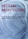 Cover: Critical Architecture - Routledge