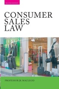 Cover: Consumer Sales Law - Routledge Cavendish