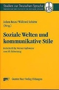 Cover: Soziale Welten und kommunikative Stile - Narr Francke Attempto