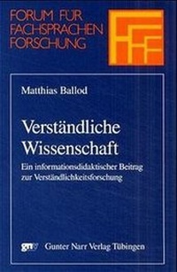 Enlarge image Cover: Verständliche Wissenschaft - Narr Francke Attempto