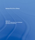 Cover: Global R&D in China - Routledge