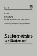 Cover: Einleitung in die analytische Mechanik - Vieweg+Teubner Verlag