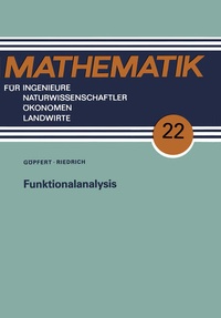 Enlarge image Cover: Funktionalanalysis - Vieweg+Teubner Verlag