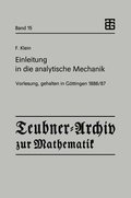 Cover: Einleitung in die analytische Mechanik - Vieweg+Teubner Verlag