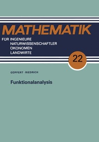 Enlarge image Cover: Funktionalanalysis - Vieweg+Teubner Verlag