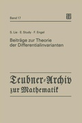 Cover: Beitr&auml;ge zur Theorie der Differentialinvarianten - Vieweg+Teubner Verlag