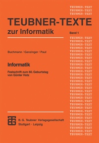 Enlarge image Cover: Informatik - Vieweg+Teubner Verlag