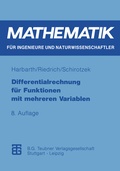 Cover: Differentialrechnung f&uuml;r Funktionen mit mehreren Variablen - Vieweg+Teubner Verlag