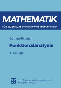 Enlarge image Cover: Funktionalanalysis - Vieweg+Teubner Verlag
