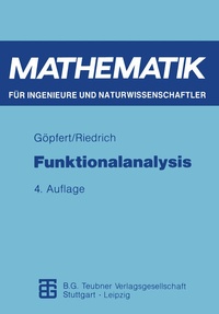 Enlarge image Cover: Funktionalanalysis - Vieweg+Teubner Verlag