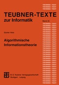 Cover: Algorithmische Informationstheorie - Vieweg+Teubner Verlag