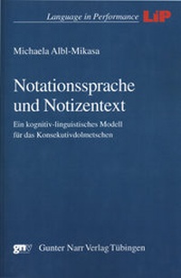 Enlarge image Cover: Notationssprache und Notizentext - Narr Francke Attempto