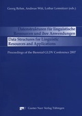 Cover: Datenstrukturen f&uuml;r linguistische Ressourcen und ihre Anwendungen - Narr Francke Attempto