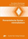 Cover: Romanistische Syntax - minimalistisch - Narr Francke Attempto