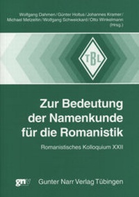 Abbildung von: Zur Bedeutung der Namenkunde für die Romanistik - Narr Francke Attempto