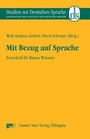 Cover: Mit Bezug auf Sprache - Narr Francke Attempto