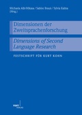 Cover: Dimensionen der Zweitsprachenforschung Dimensions of Second Language Research - Narr Francke Attempto