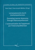 Cover: Lernerautonomie durch Interkomprehension: Projekte und Perspektiven - Narr Francke Attempto