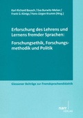 Cover: Erforschung des Lehrens und Lernens fremder Sprachen - Narr Francke Attempto