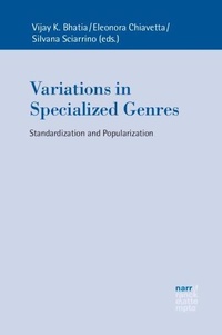 Enlarge image Cover: Variations in Specialized Genres - Narr Francke Attempto