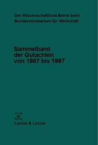 Bild: Der Wissenschaftliche Beirat beim Bundesministerium für Wirtschaft und Technologie - De Gruyter Oldenbourg