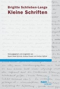 Cover: Kleine Schriften - Narr Francke Attempto