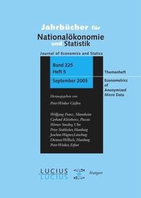 Enlarge image Cover: Econometrics of Anonymized Micro Data - De Gruyter Oldenbourg