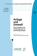 Cover: Anlage und Umwelt - De Gruyter Oldenbourg
