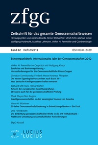 Abbildung von: Internationales Jahr der Genossenschaften 2012 - De Gruyter Oldenbourg