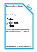 Cover: Arbeit, Leistung, Lohn - De Gruyter Oldenbourg