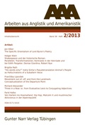Cover: AAA Arbeiten aus Anglistik und Amerikanistik 2013 Heft 2 - Gunter Narr Verlag