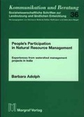 Cover: People's Participation in Natural Resource Management - Margraf