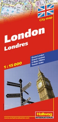 Abbildung von: London Stadtplan 1:15 000 - Hallwag
