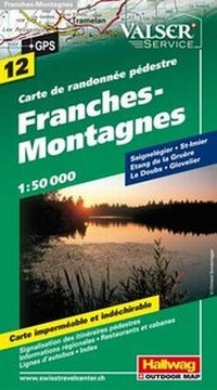 Abbildung von: Franches-Montagnes Wanderkarte Nr. 12 - Hallwag