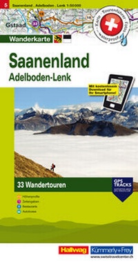 Abbildung von: Kümmerly+Frey Wandertourenkarte 5 Saanenland 1:50.000 - Hallwag Kümmerly+Frey