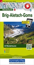 Cover: Brig Aletsch Goms Nr. 06 Touren-Wanderkarte 1:50 000 - Hallwag