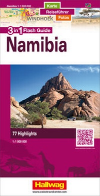Abbildung von: Namibia Flash Guide Strassenkarte 1:1 Mio. - Hallwag