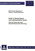 Cover: Ethik in Deutschland und Lateinamerika heute - Peter Lang Verlag