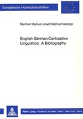 Cover: English-German Contrastive Linguistics: A Bibliography - Peter Lang Verlag
