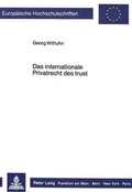 Bild: Das internationale Privatrecht des trust - Peter Lang Verlag