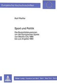 Abbildung von: Sport und Politik - Peter Lang Verlag