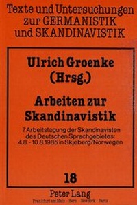 Abbildung von: Arbeiten zur Skandinavistik - Peter Lang Verlag