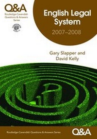 Enlarge image Cover: Q&A English Legal System 2007-2008 - Routledge Cavendish
