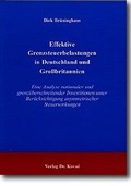 Cover: Effektive Grenzsteuerbelastungen in Deutschland und Grossbritannien - Kovac, Dr. Verlag
