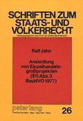 Bild: Ansiedlung von Einzelhandelsgrossprojekten ( 11 Abs. 3 BauNVO 1977) - Peter Lang Verlag