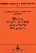 Cover: Efficiency in Higher Education: An Annotated Bibliography - Peter Lang Verlag