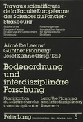 Cover: Bodenordnung und interdisziplin&auml;re Forschung - Peter Lang Verlag